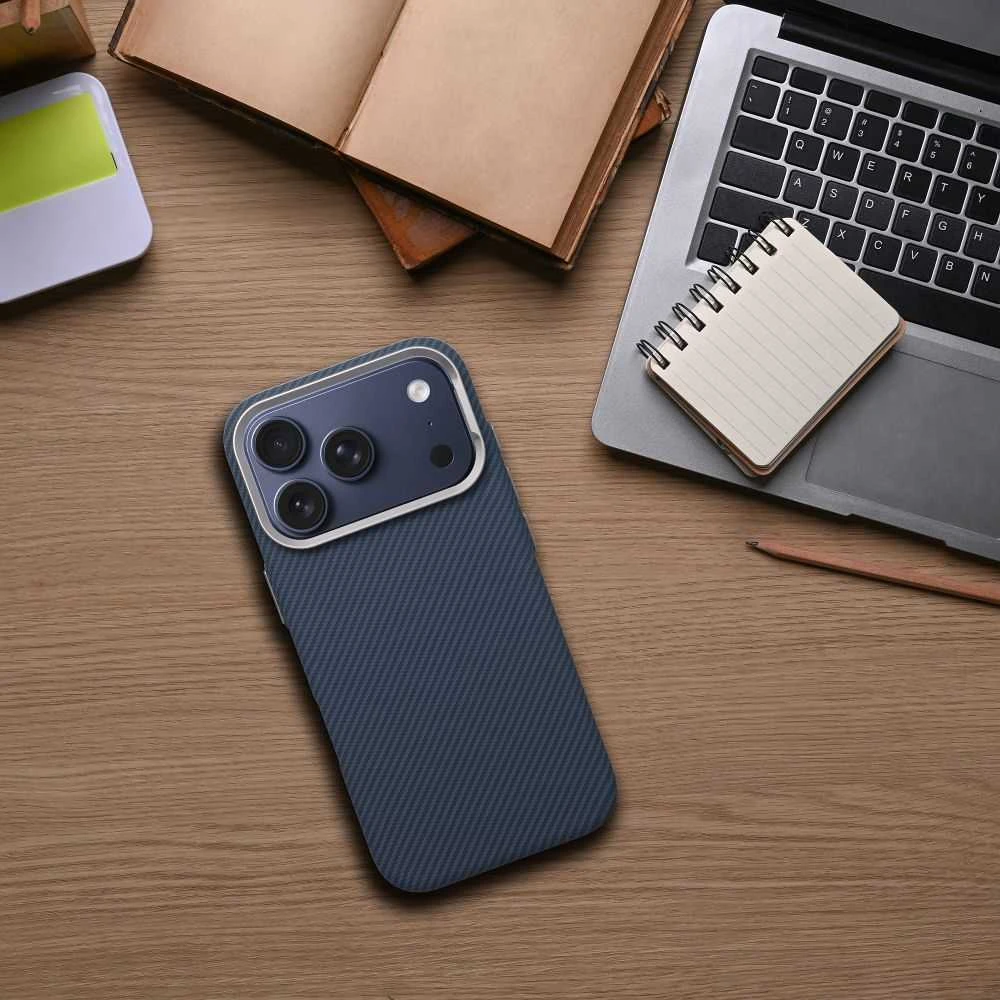 Oem Originalus „iPhone 17 AIR K-Look“ dėklas, suderinamas su „MagSafe“ mėlynas