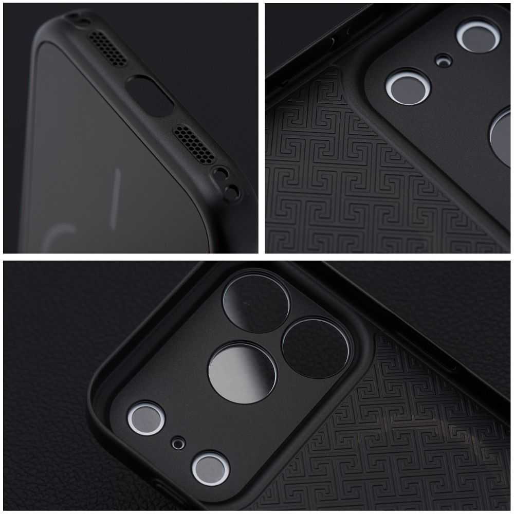 Oem Originalus „iPhone 14 PRO Make 17“ dėklas, suderinamas su „MagSafe“ (juodas)