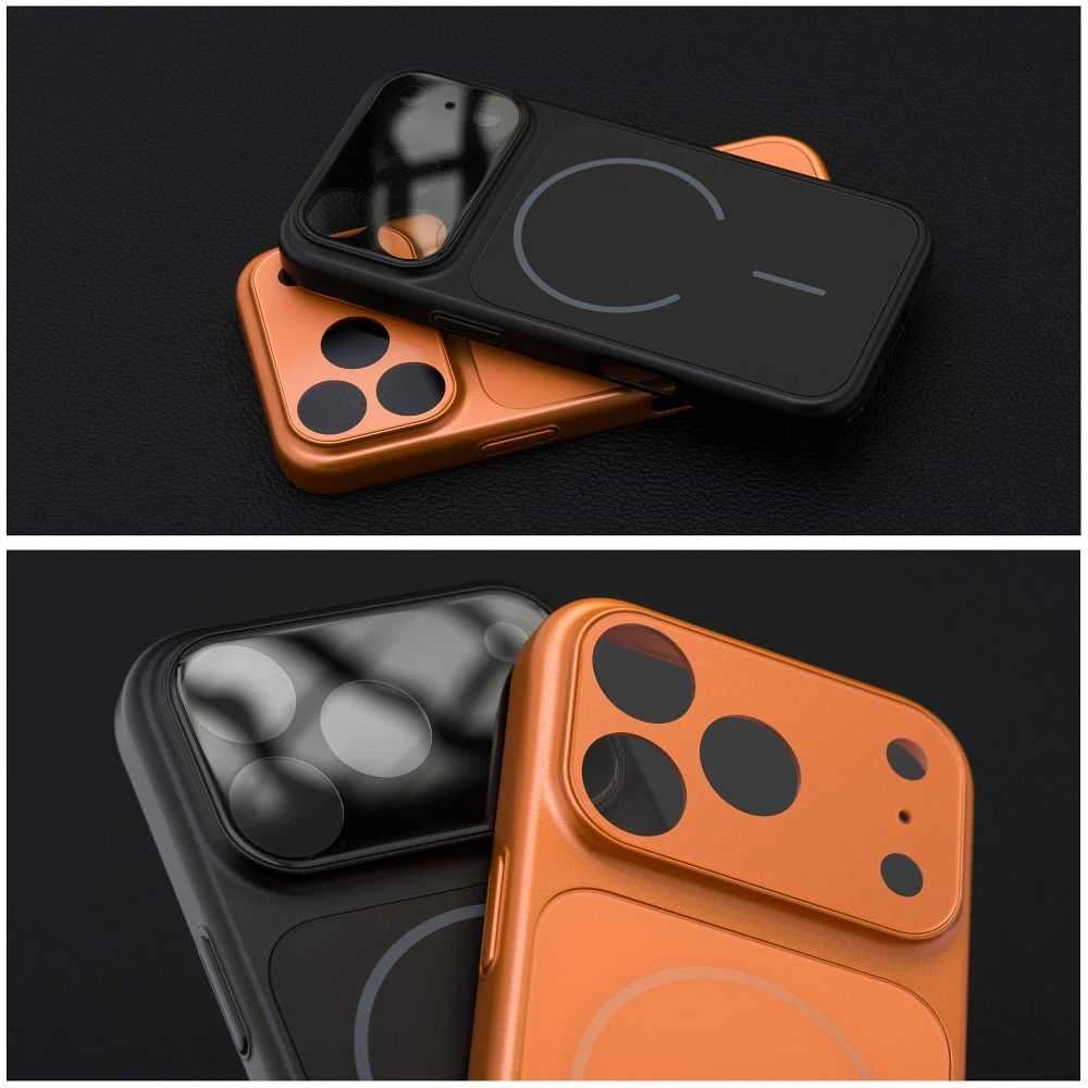 OEM dėklas, skirtas iPhone 11 PRO MAX Make 17, suderinamas su MagSafe, oranžinis