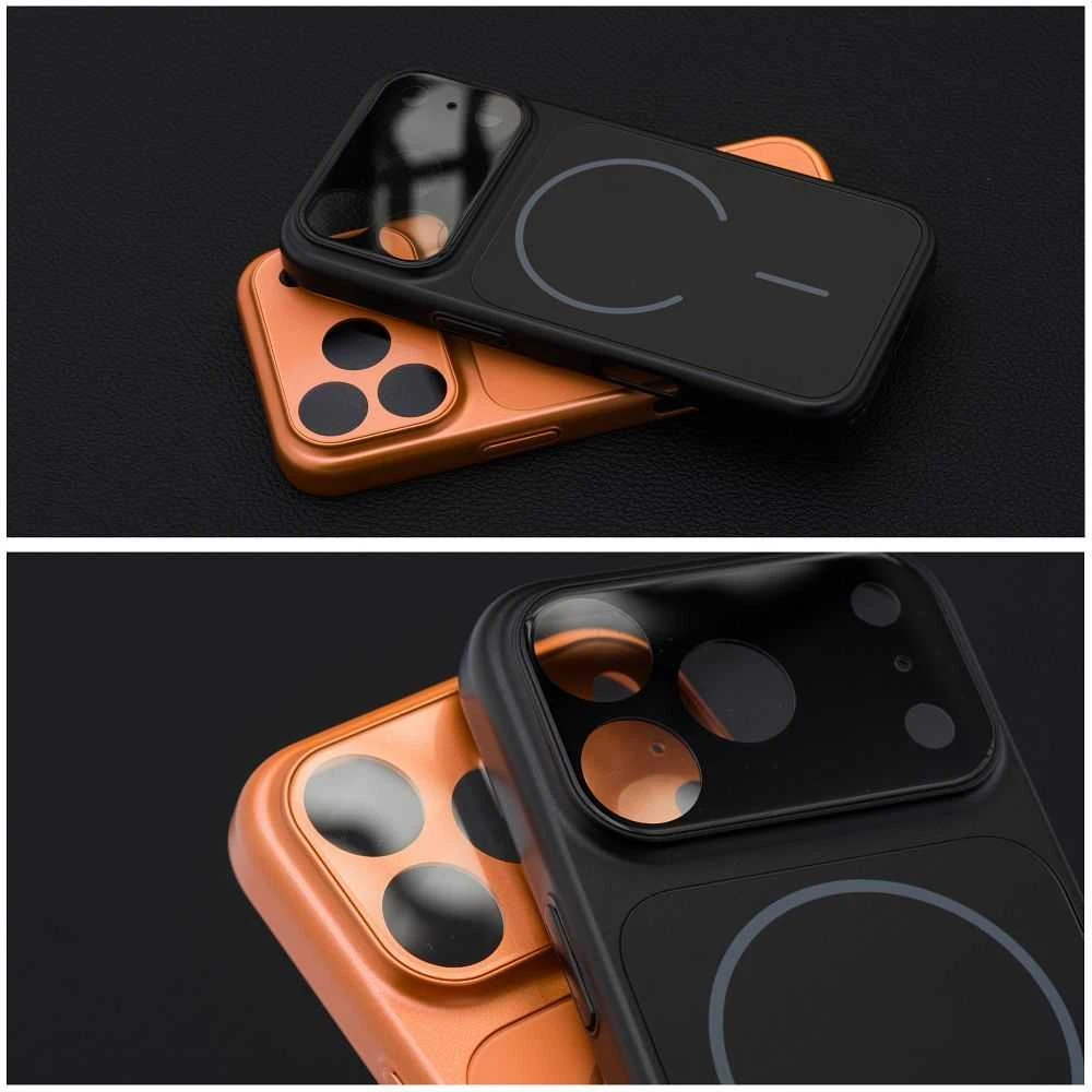 OEM dėklas, skirtas „iPhone 15“ ir „17“, suderinamas su „MagSafe“ juodas