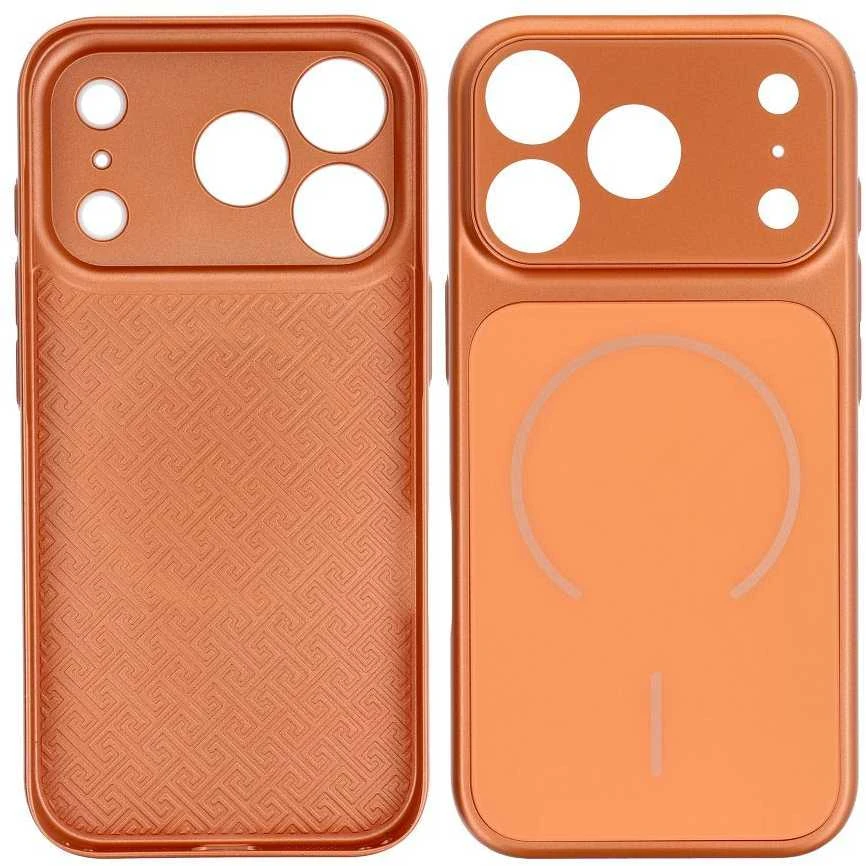 OEM dėklas, skirtas iPhone 11 PRO MAX Make 17, suderinamas su MagSafe, oranžinis