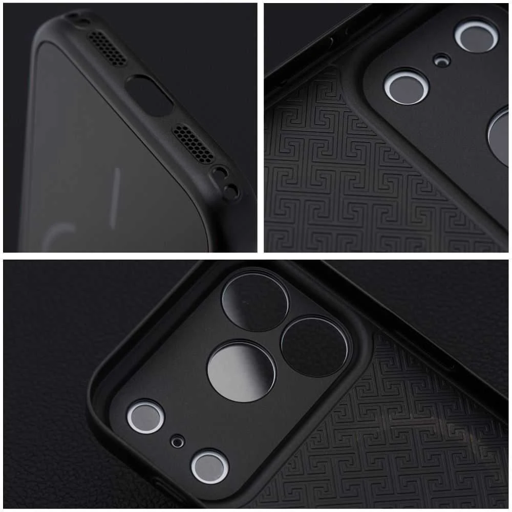 Oem Originalus „iPhone 16 PRO MAX“ ir „17“ dėklas, suderinamas su „MagSafe“ ir juodas