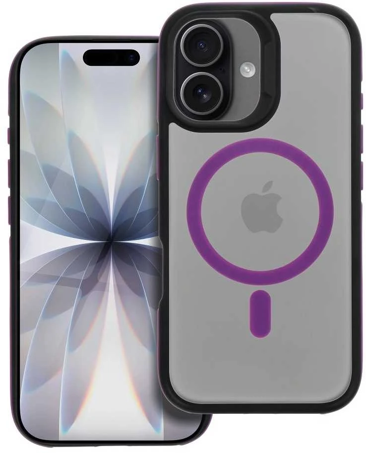 Originalus „iPhone 17 Neo“ dėklas, suderinamas su „MagSafe“ violetine