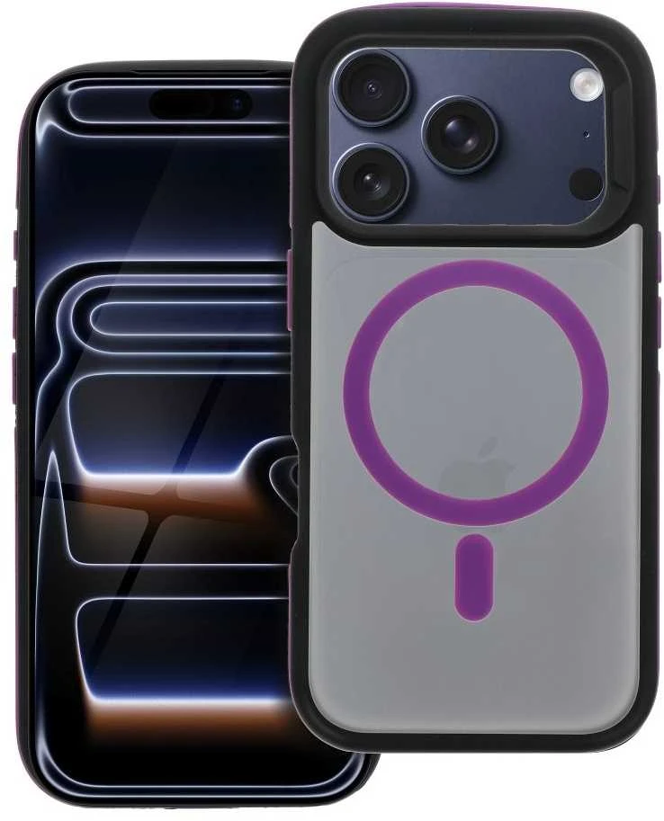 Neo Originalus „iPhone 17 Pro / 18 Pro“ dėklas (žemas kameros kraštas), suderinamas su „MagSafe“ violetine
