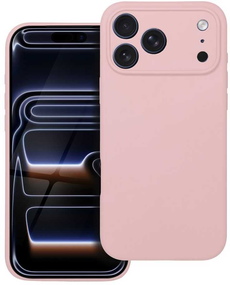 Dėklas Oem Case for iPhone 17 Pro Max / 18 Pro Max (low camera edge) Silicone 2mm (camera protection) compatible with MagSafe powder pink