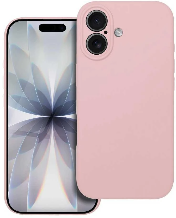 OEM dėklas, skirtas iPhone 17 silikoniniam 2 mm dėklui (apsaugai nuo kameros), rausvos spalvos