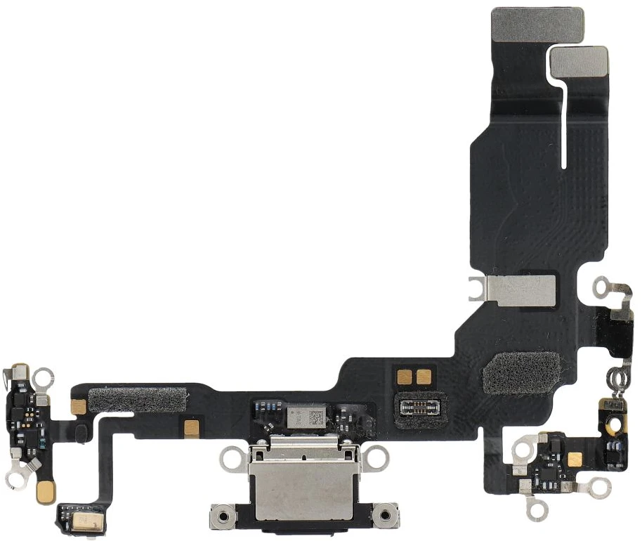 OEM įkrovimo lankstus USB įkroviklis IPHONE 15 juodas (ištrauktas)