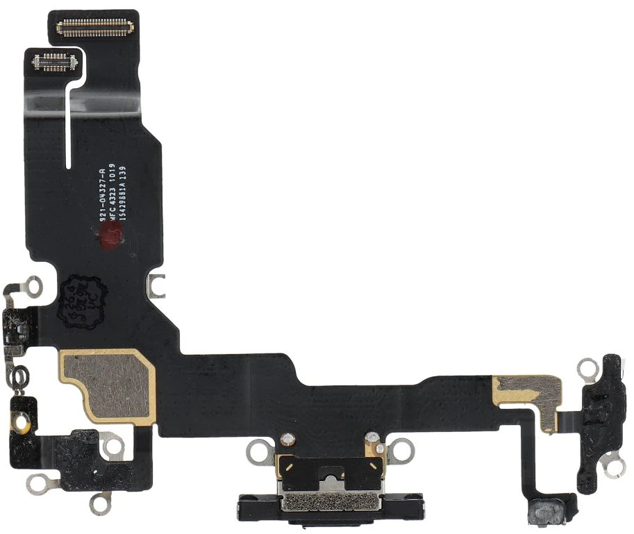 OEM įkrovimo lankstus USB įkroviklis IPHONE 15 juodas (ištrauktas)
