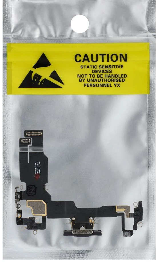 OEM įkrovimo lankstus USB įkroviklis IPHONE 15 juodas (ištrauktas)