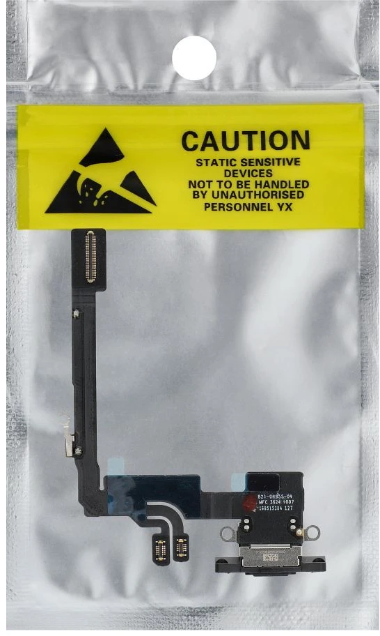 OEM įkrovimo lankstus USB įkroviklis IPHONE 16 Pro juodas (ištrauktas)