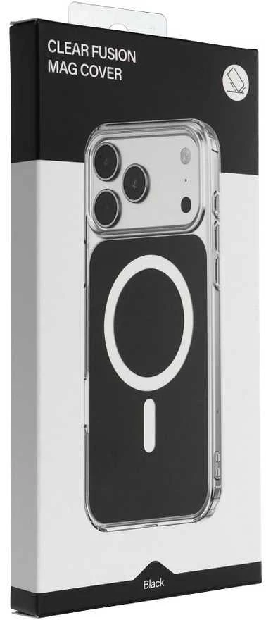 Oem Originalus „iPhone 15“ dėklas, skaidrus „Fusion Mag Cover“, suderinamas su „MagSafe“ juodu dangteliu