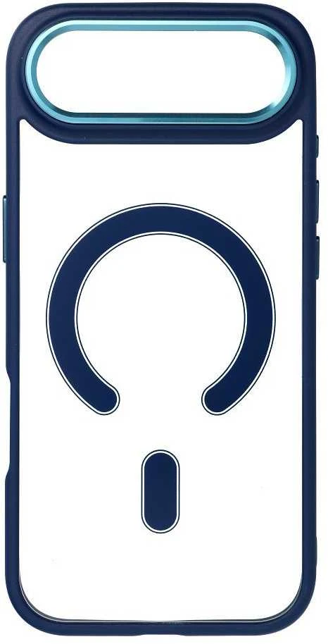 OEM dėklas, skirtas „iPhone 17 AIR“ spalvotam „Edge Mag Cover“, suderinamas su „MagSafe“ mėlynas