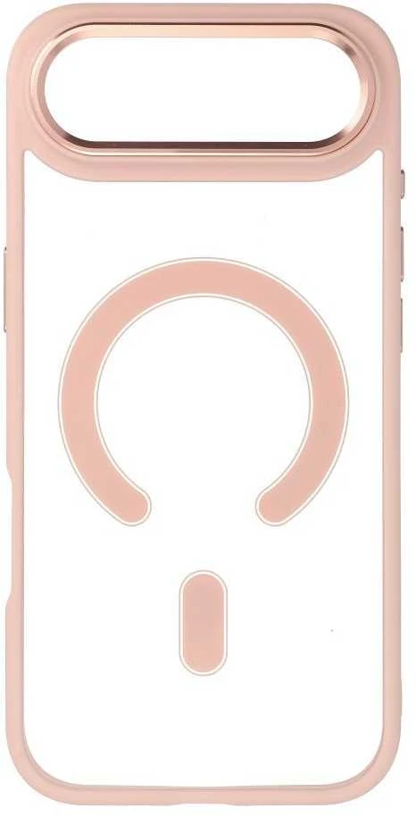 OEM dėklas, skirtas „iPhone 17 AIR“ spalvotam „Edge Mag Cover“, suderinamas su „MagSafe“, rožinis