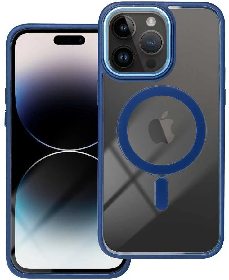 OEM dėklas, skirtas „iPhone 17 AIR“ spalvotam „Edge Mag Cover“, suderinamas su „MagSafe“ mėlynas