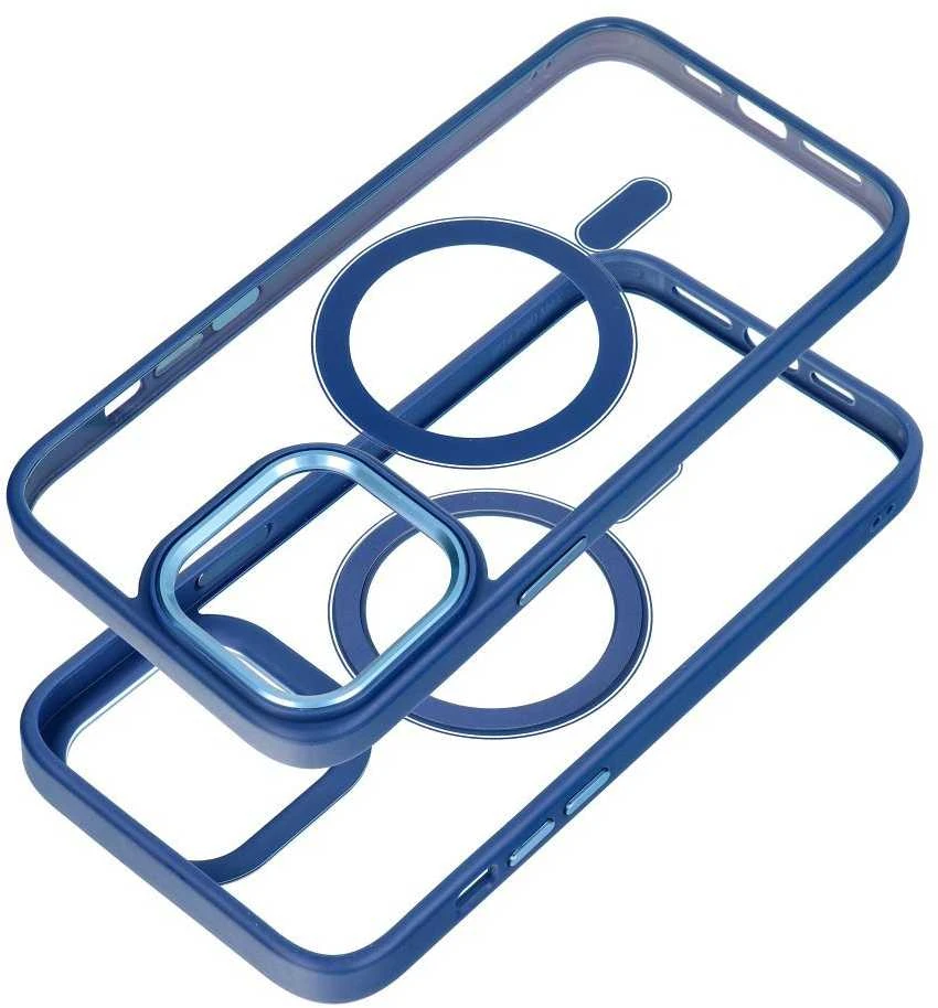 OEM dėklas, skirtas „iPhone 17 AIR“ spalvotam „Edge Mag Cover“, suderinamas su „MagSafe“ mėlynas