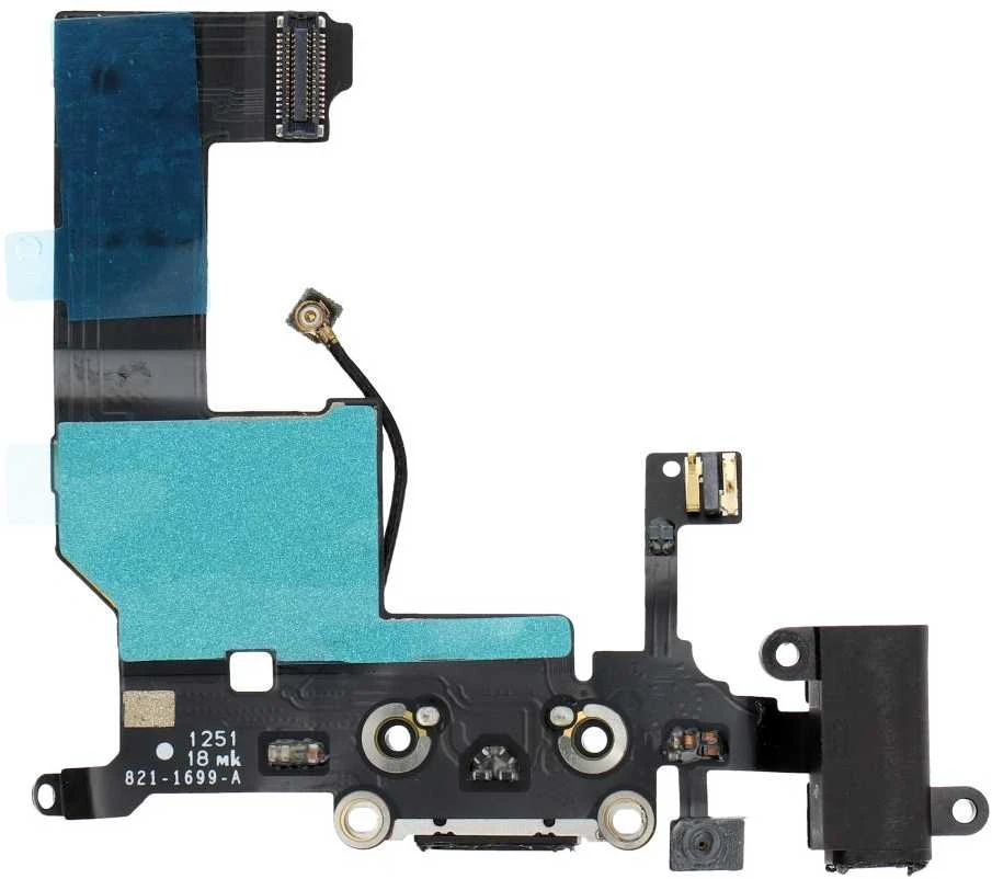 Oem Dock Connector Flex Cable for iPhone juodas