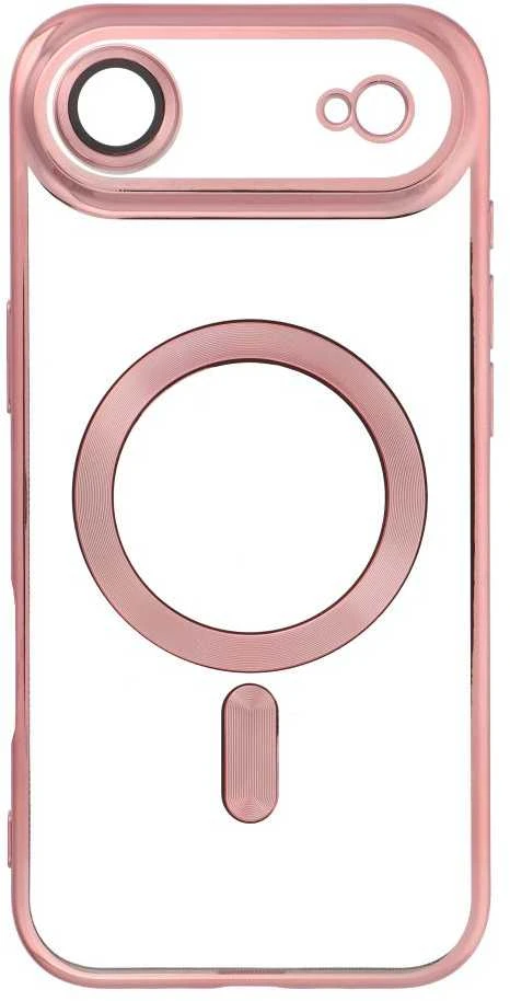 OEM dėklas, skirtas iPhone 17 AIR, Electro Mag dėklas, suderinamas su MagSafe, auksinis-rose