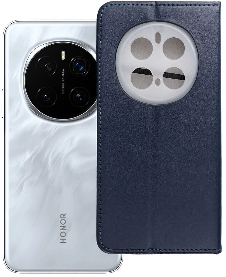 OEM atverčiamas dėklas Honor Magic 7 PRO Smart Magneto tamsiai mėlynas