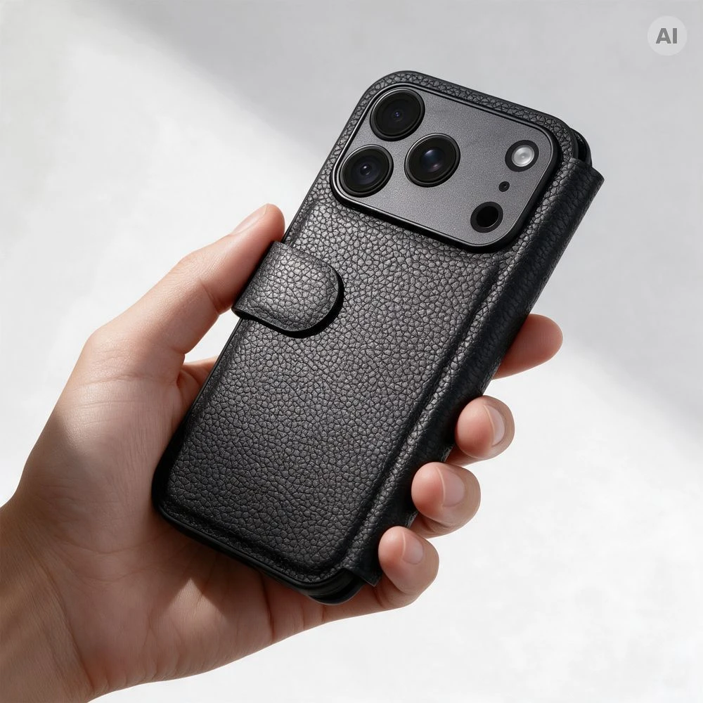 Oem atlenkiamasis dėklas iPhone 17 PRO / 18 PRO Max Protect juodas