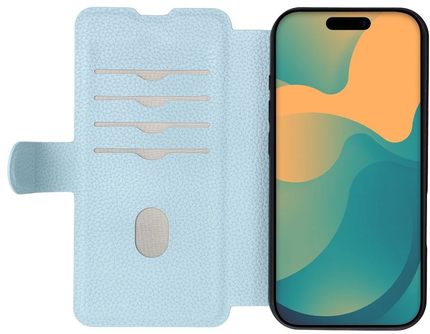 Oem Flip case for iPhone 17 PRO / 18 PRO Max Protect light mėlynas