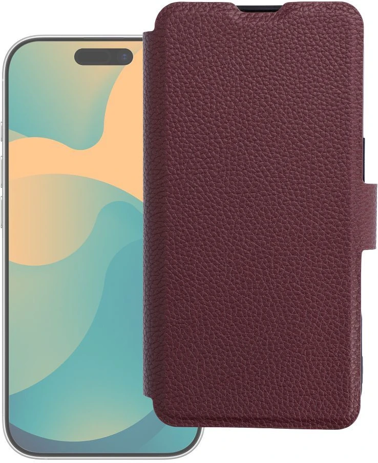 Oem Flip case for iPhone 17 PRO MAX / 18 PRO MAX Max Protect dark cherry