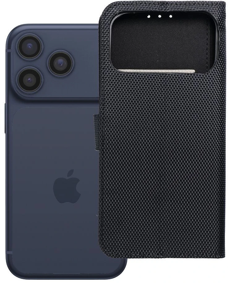 OEM atverčiamas dėklas, skirtas iPhone 17 PRO MAX / 18 PRO MAX 4Card RFID apsaugos nuo vagystės technologijos juodas