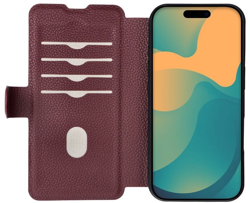 Oem Flip case for iPhone 17 PRO MAX / 18 PRO MAX Max Protect dark cherry