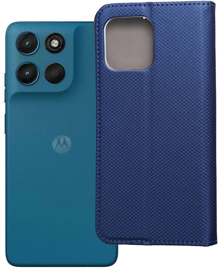 OEM atverčiamas dėklas Motorola G57 POWER Smart Case Book, tamsiai mėlynas