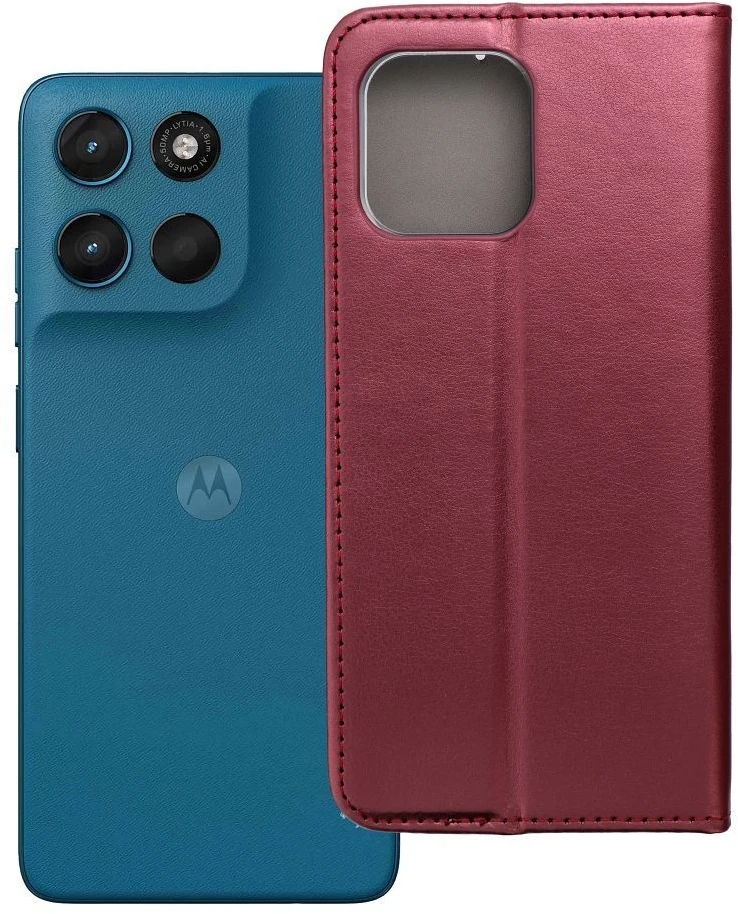 Oem Originalus atverčiamas dėklas Motorola G57 POWER Smart Magneto bordo spalvos
