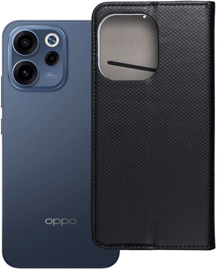 Dėklas Oem Flip case for Oppo Reno 15 Smart Case Book juodas