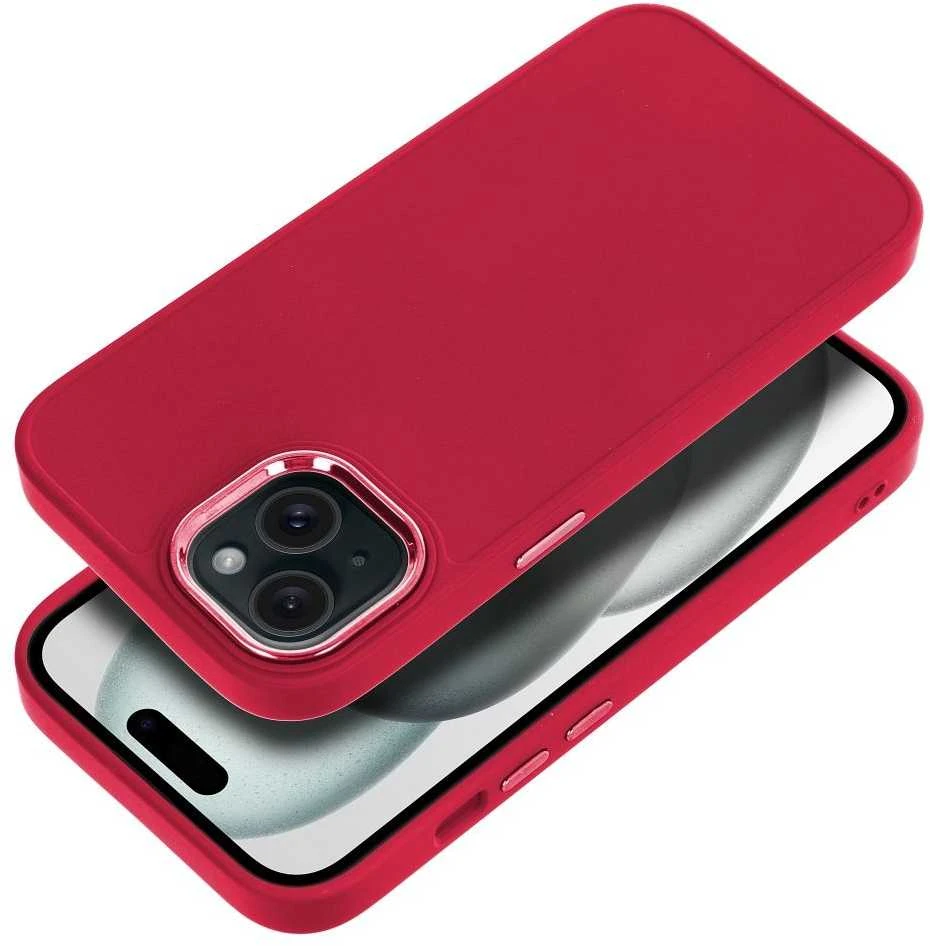 OEM dėklas, skirtas „iPhone 15 Frame“, rausvai raudonas