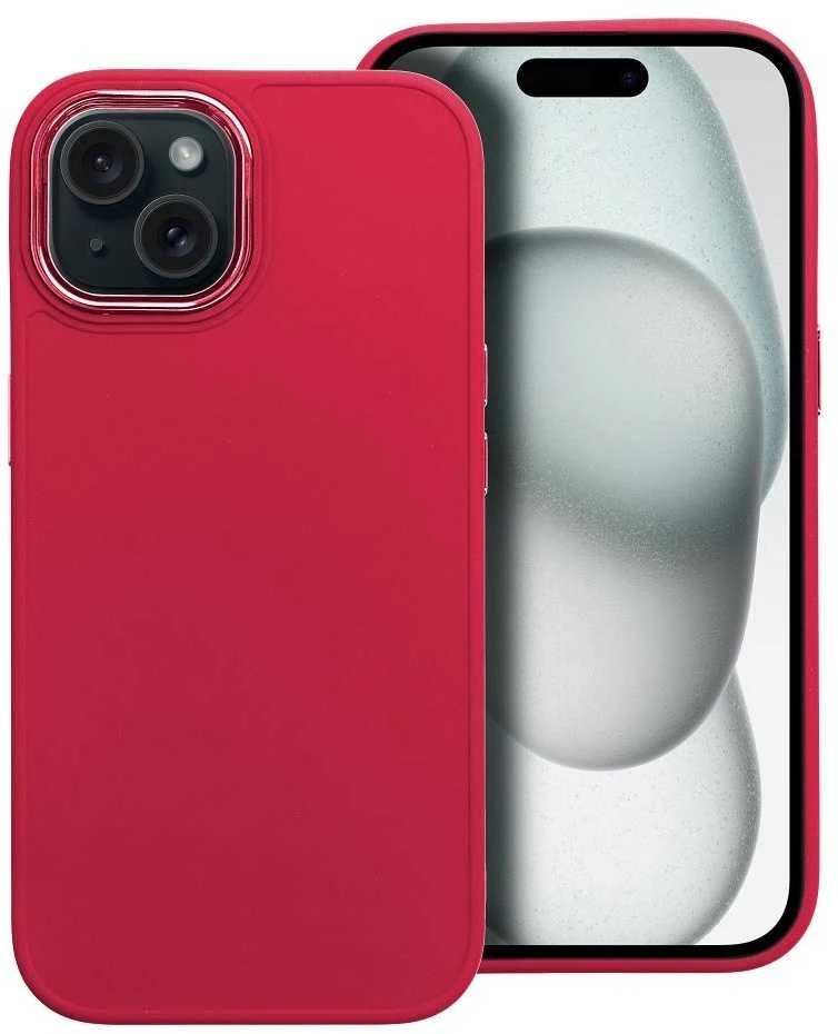 OEM dėklas, skirtas „iPhone 15 Frame“, rausvai raudonas