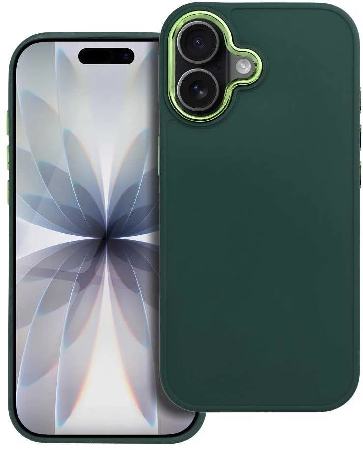 OEM dėklas iPhone 17 Frame žalias