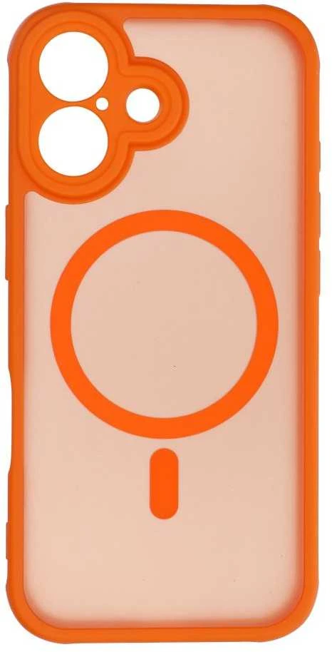 OEM dėklas, skirtas iPhone 17, visiškai matinis, suderinamas su „MagSafe“ ir oranžinis