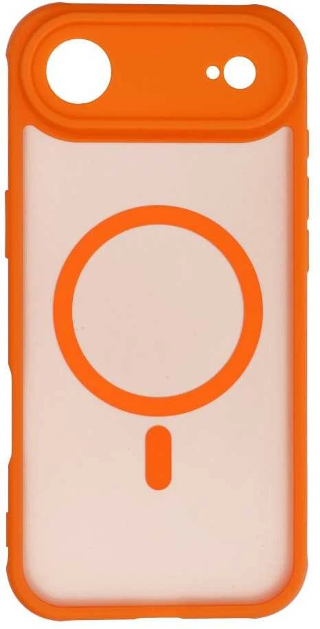 OEM dėklas, skirtas „iPhone 17 AIR“ visiškai matinis „Mag“ dėklas, suderinamas su „MagSafe“ oranžinis
