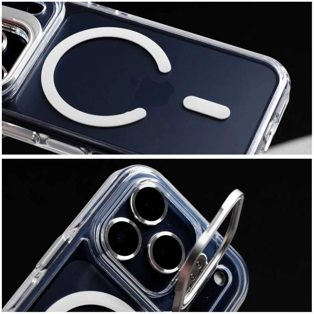 „Oem“ dėklas, skirtas „iPhone 16 PRO“ objektyvo dangteliui, suderinamas su „MagSafe“ baltais.