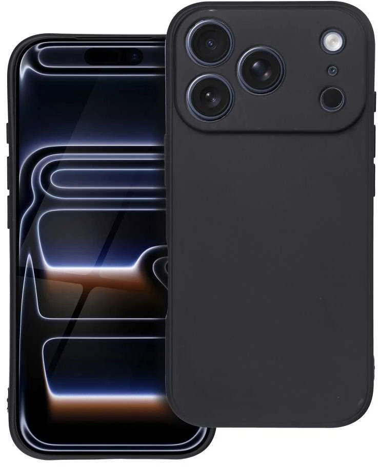OEM dėklas, skirtas iPhone 17 Pro / 18 Pro (žemas kameros kraštas), matinis juodas