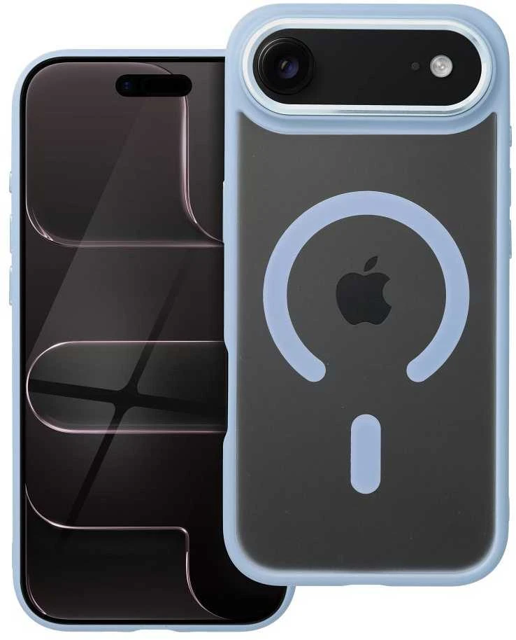 OEM dėklas, skirtas „iPhone 17 AIR“ matiniam „Mag“ dangteliui, suderinamas su „MagSafe“ mėlynas