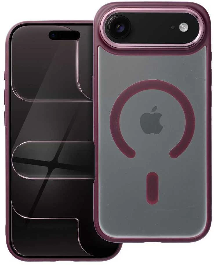 Oem Originalus „iPhone 17 AIR“ matinis „Mag“ dėklas, suderinamas su „MagSafe“, raudonas
