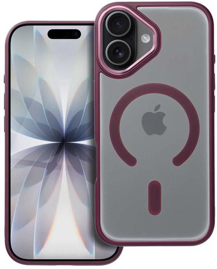 Oem Originalus „iPhone 17“ matinis „Mag“ dėklas, suderinamas su „MagSafe“, raudonas