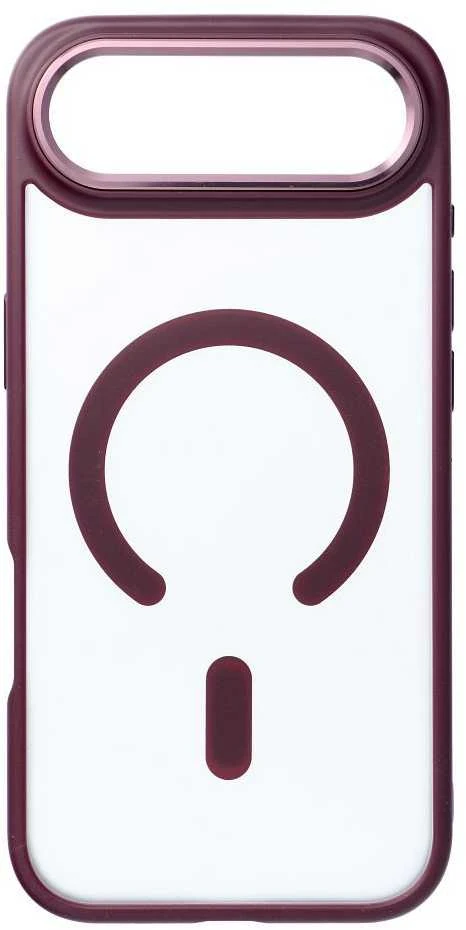 Oem Originalus „iPhone 17 AIR“ matinis „Mag“ dėklas, suderinamas su „MagSafe“, raudonas