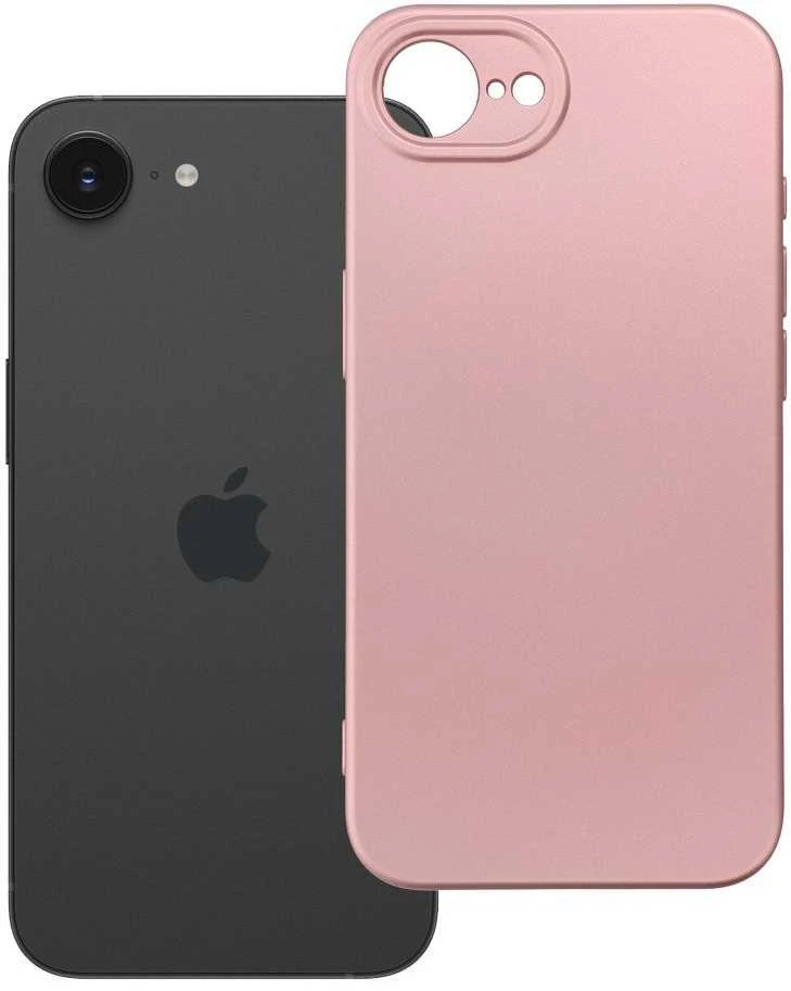 Oem Originalus dėklas, skirtas iPhone 16e (SE 4 2025) / 17e, metalinės rožinės spalvos