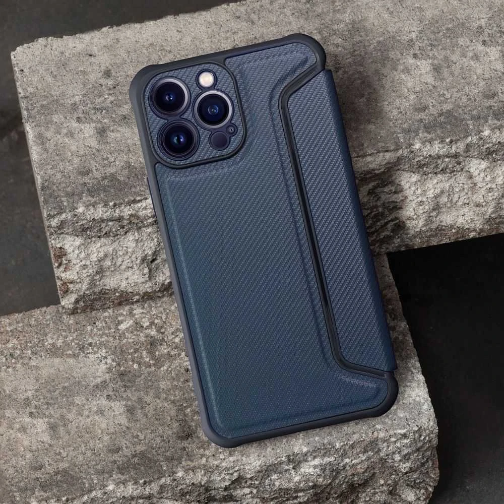 Dėklas Oem RAZOR Book for IPHONE 17 mėlynas