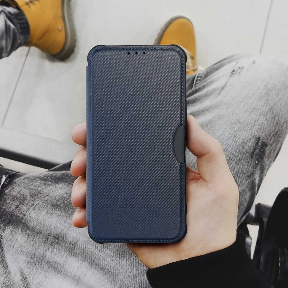 Dėklas Oem RAZOR Book for IPHONE 17 mėlynas