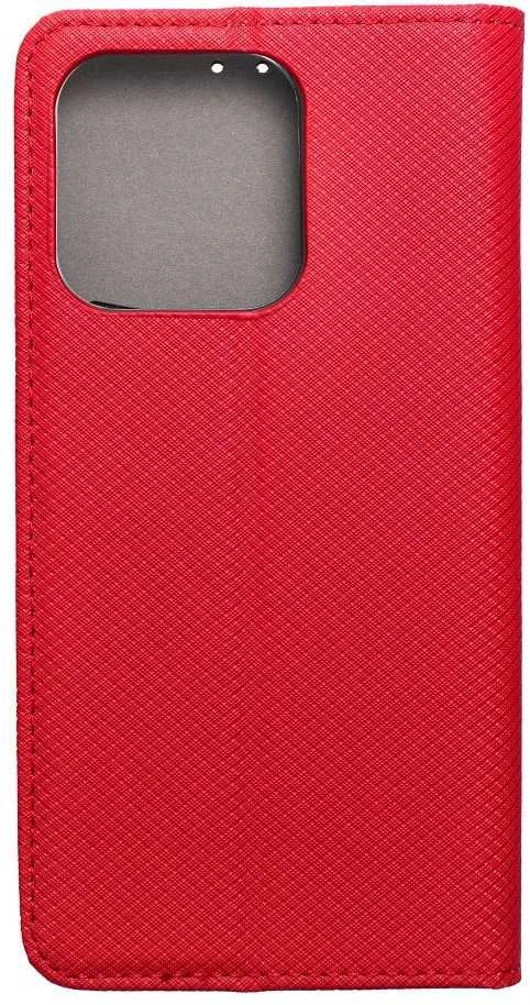 Realme 15T 5G Smart Case Book atverčiamas dėklas, raudonas