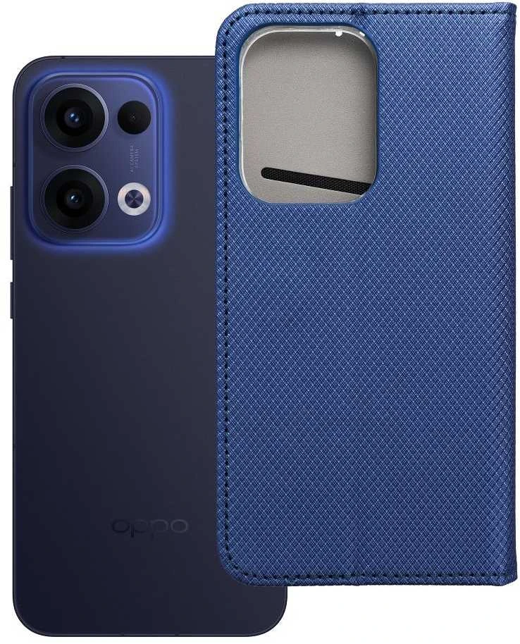 OEM atverčiamas dėklas Oppo Reno 13 5G Smart Case Book, tamsiai mėlynas
