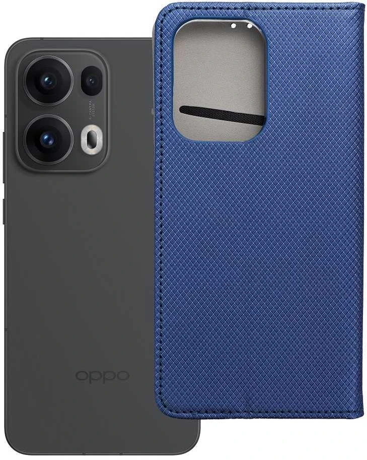 OEM atverčiamas dėklas Oppo Reno 13 PRO 5G Smart Case Book, tamsiai mėlynas