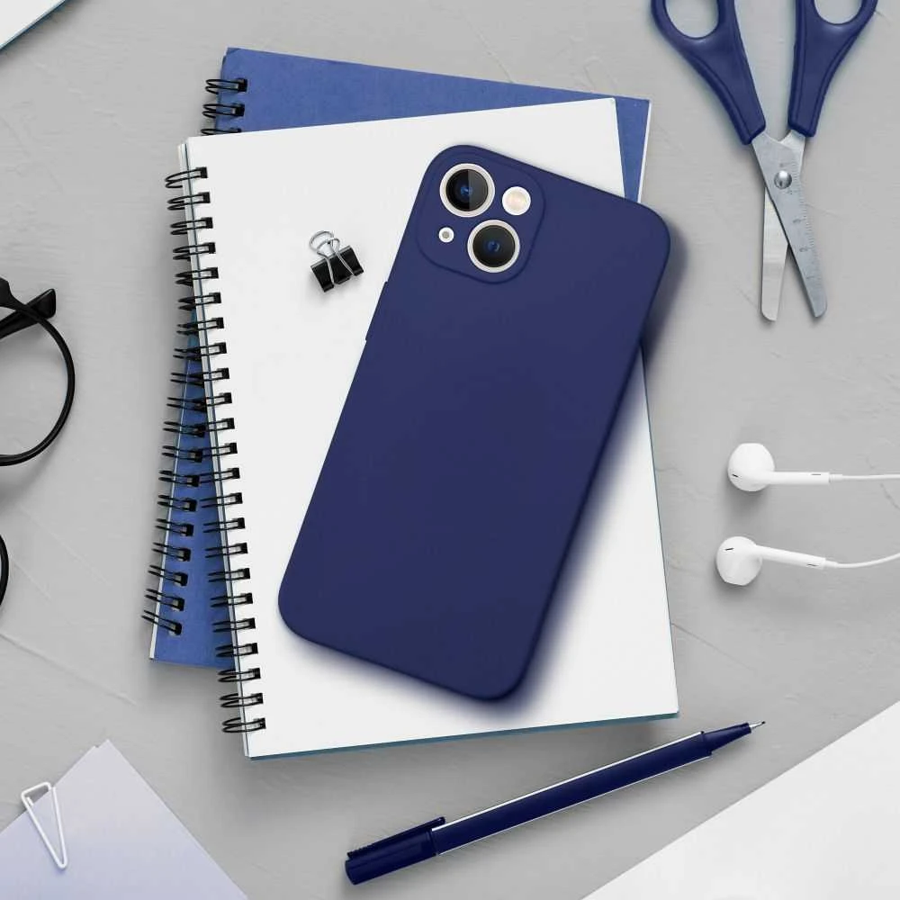 Dėklas Forcell Oem Case for iPhone 15 PRO Soft dark mėlynas