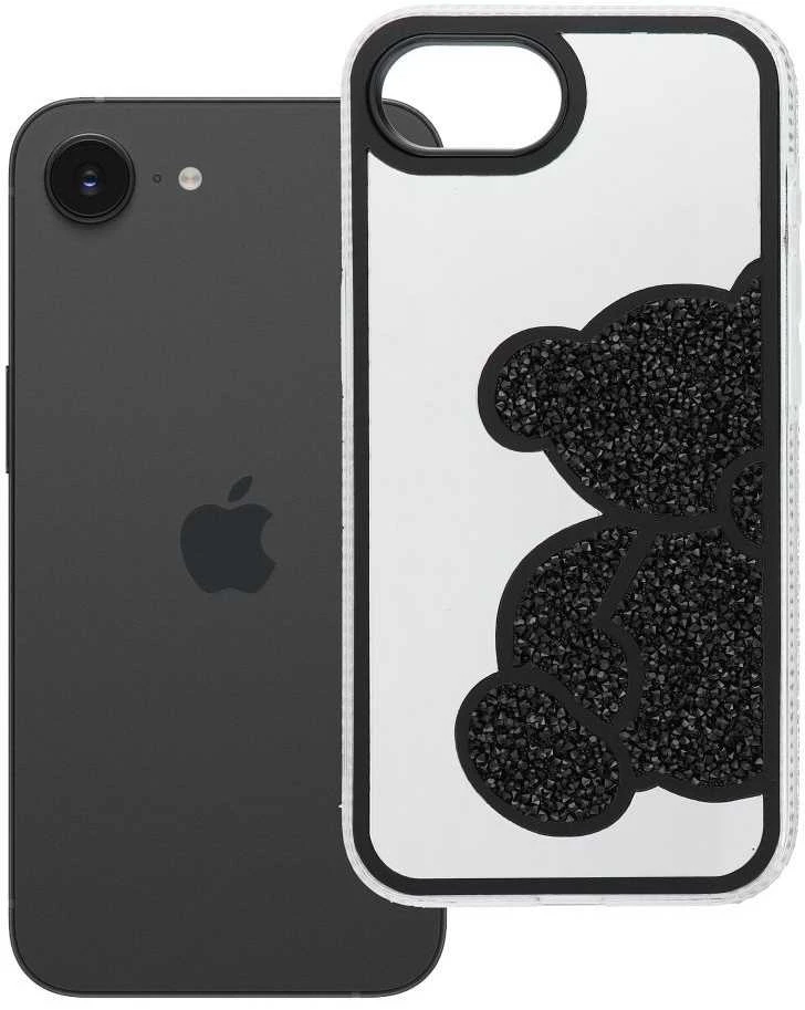 Dėklas Oem Case for iPhone 16e (SE 4 2025) / 17e Teddy Bear juodas