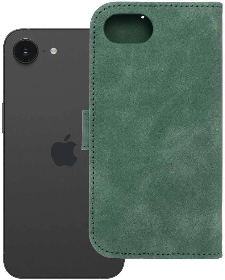 Forcell OEM atverčiamas dėklas iPhone 16e (SE 4 2025) Tender Book žalias